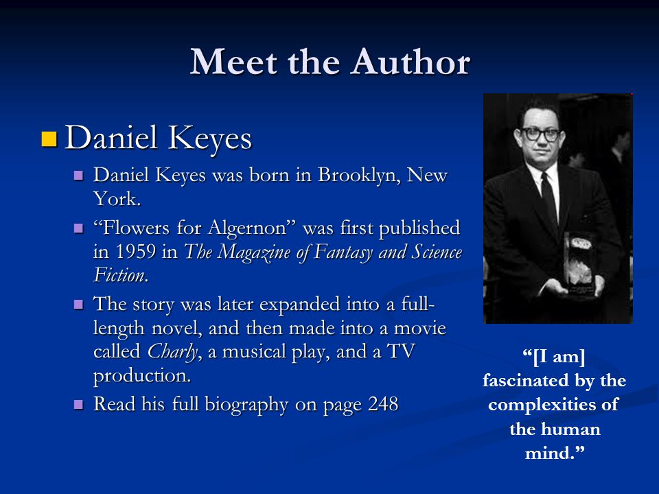 Biography daniel keyes